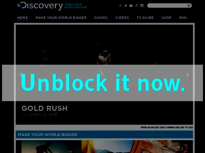Click here to unblock Discovery UK